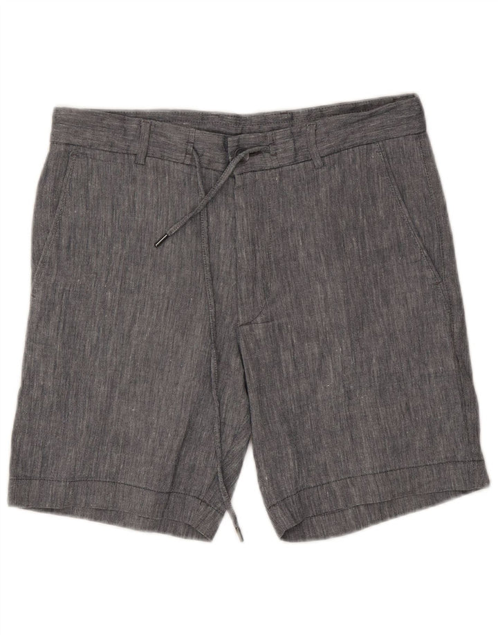Hugo Boss Pantalones cortos chinos para hombre EU 46 Small W30 Gris