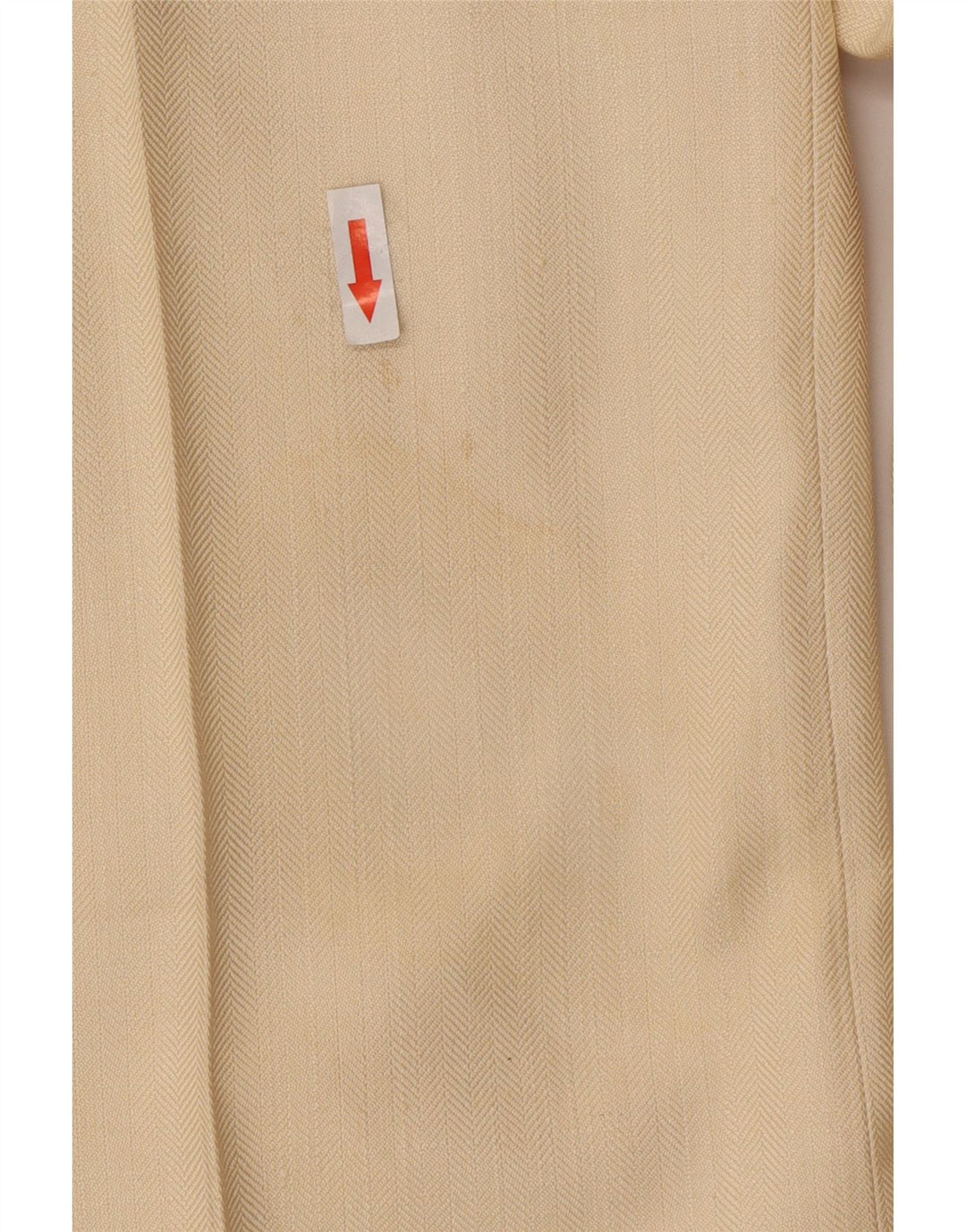 Traje vintage para hombre de 2 piezas grande W34 L30 seda beige