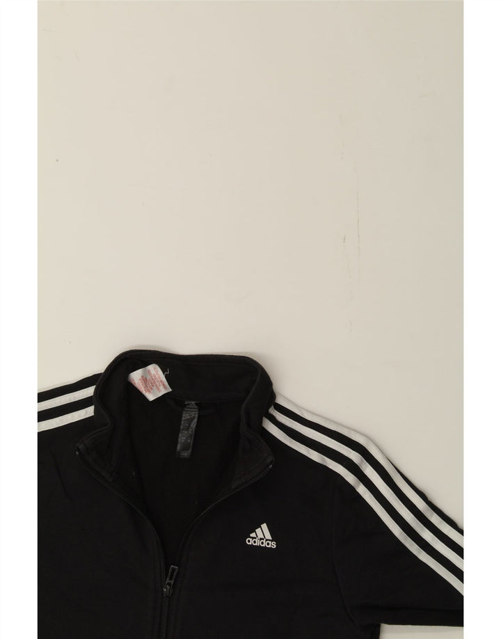 ADIDAS Boys Tracksuit Top Jacket 13-14 Years Black Cotton Vintage Adidas and Second-Hand Adidas from Messina Hembry 