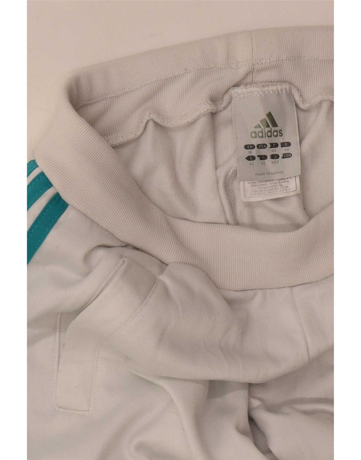 Adidas - Pantalones de chándal para mujer, talla 40, poliéster blanco grande