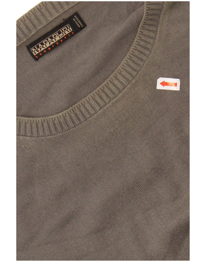 NAPAPIJRI Jersey De Cuello Redondo Para Hombre 2XL Algodón Gris