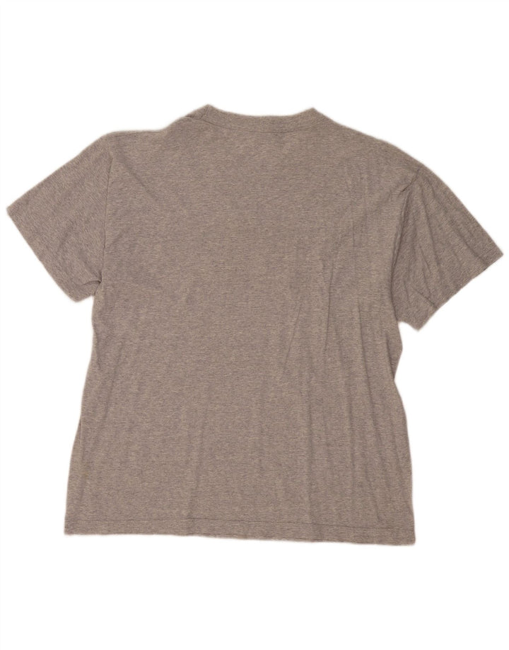 Diadora Hombre Camiseta Gráfica Top Grande Gris