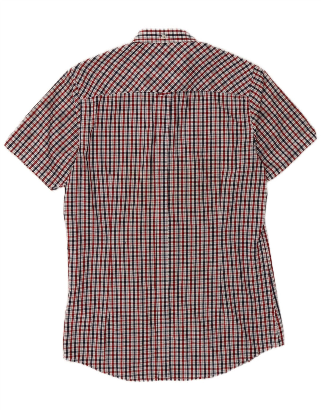 Camisa Ben Sherman Signature de manga corta para hombre, talla pequeña, cuadros multicolores