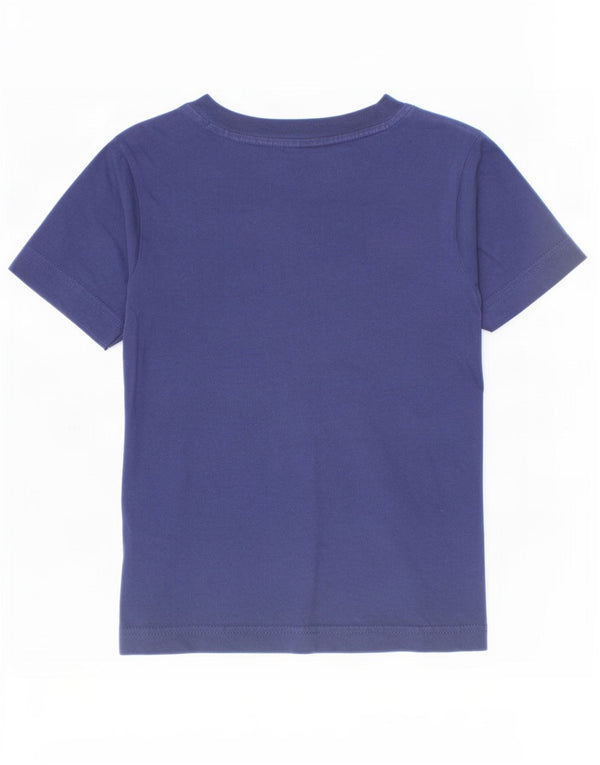 Adidas Camiseta gráfica para niño Top 5-6 años Azul Marino Algodón