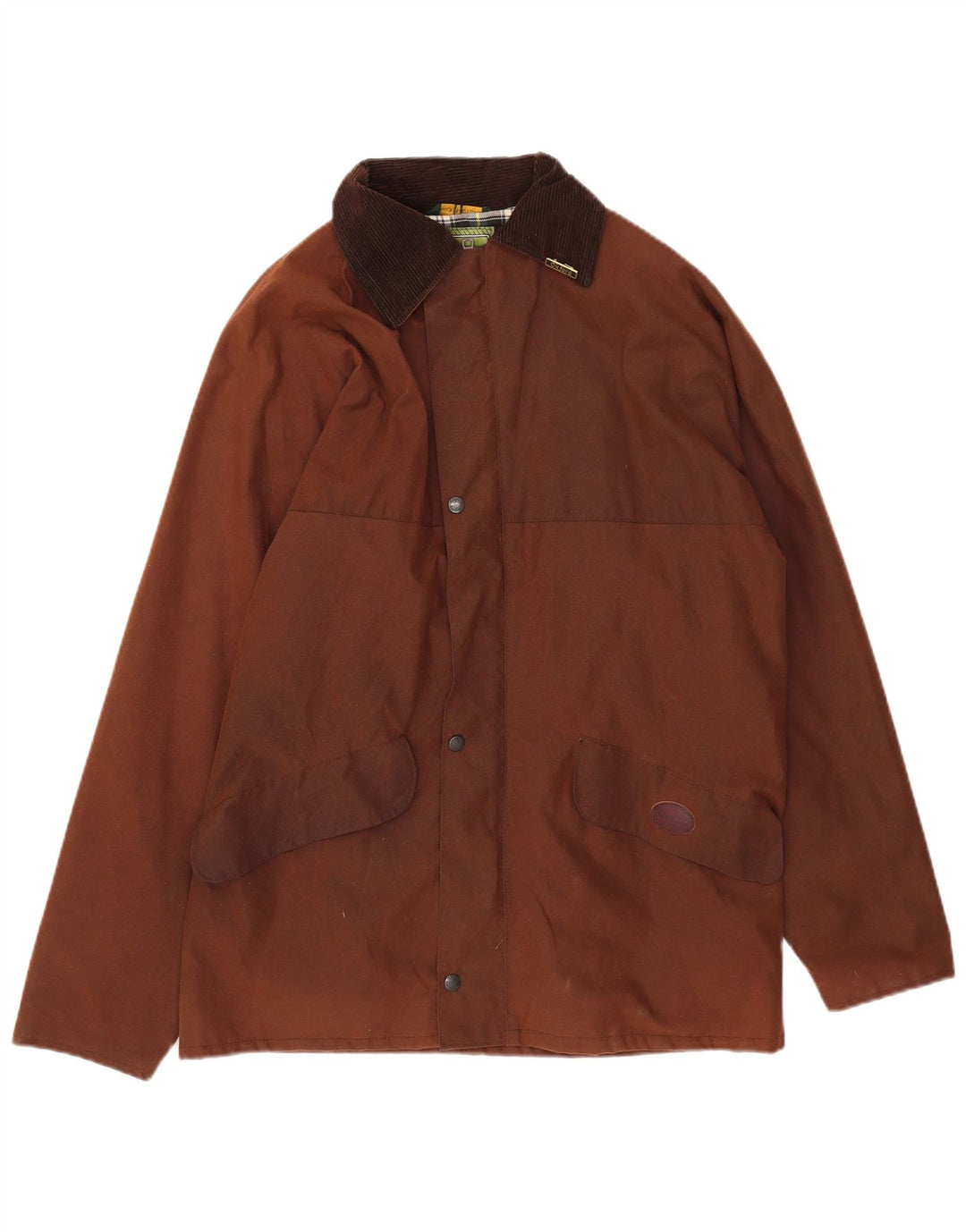Chaqueta Oxford de algodón encerado para hombre UK 38 Marrón medio