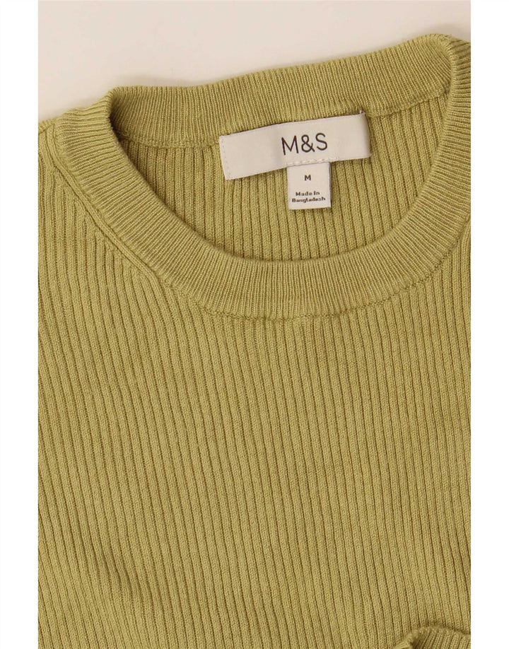 Marks & Spencer Top para mujer manga 3/4 UK 12 Medium Khaki