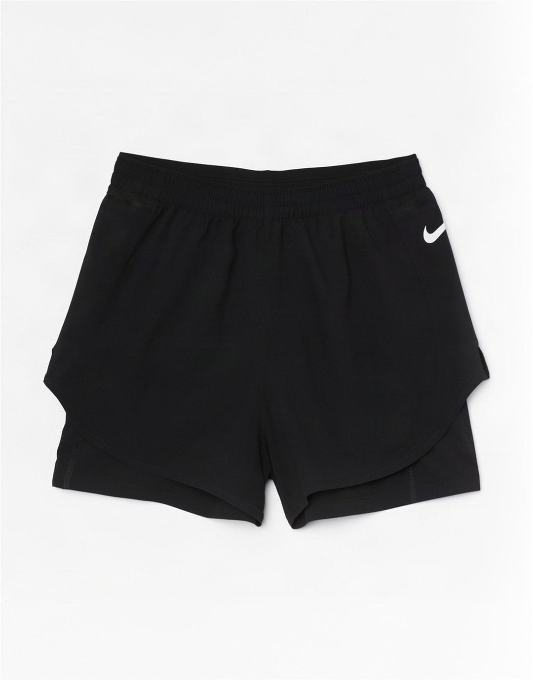 Nike - Pantalones cortos deportivos Dri Fit para mujer, talla M, poliéster negro