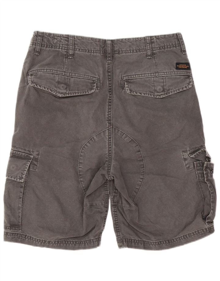 Superdry Shorts Cargo Para Hombre W30 Algodón Gris Medio