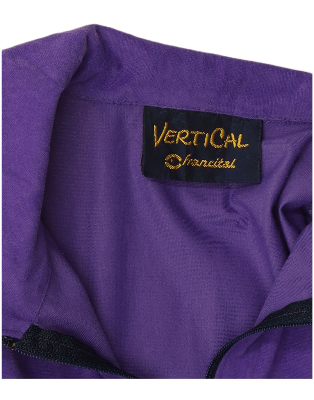 VERTICAL Chaqueta superior de chándal de terciopelo para hombre Bloque de color morado medio