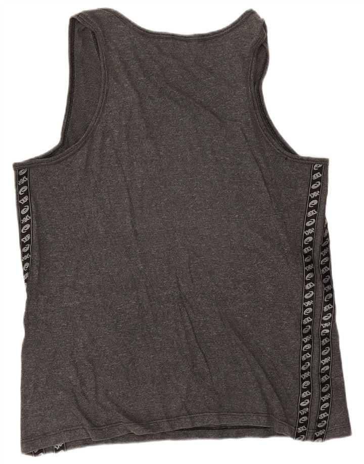 Asics Hombre Graphic Vest Top XL Algodón moteado gris