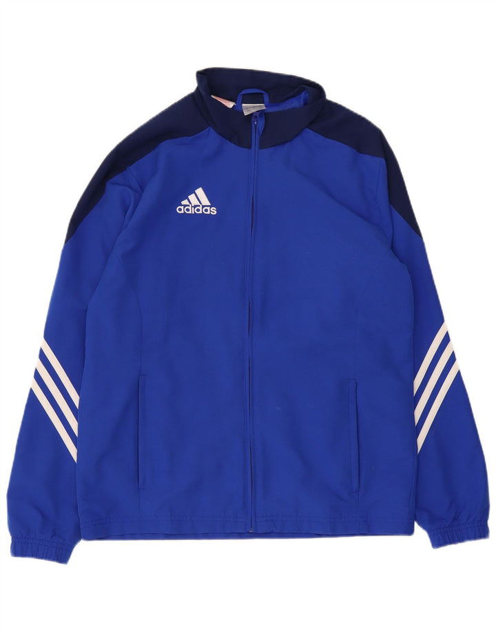 Adidas Chaqueta de chándal para niño 15-16 años XL Azul Colorblock Poliéster