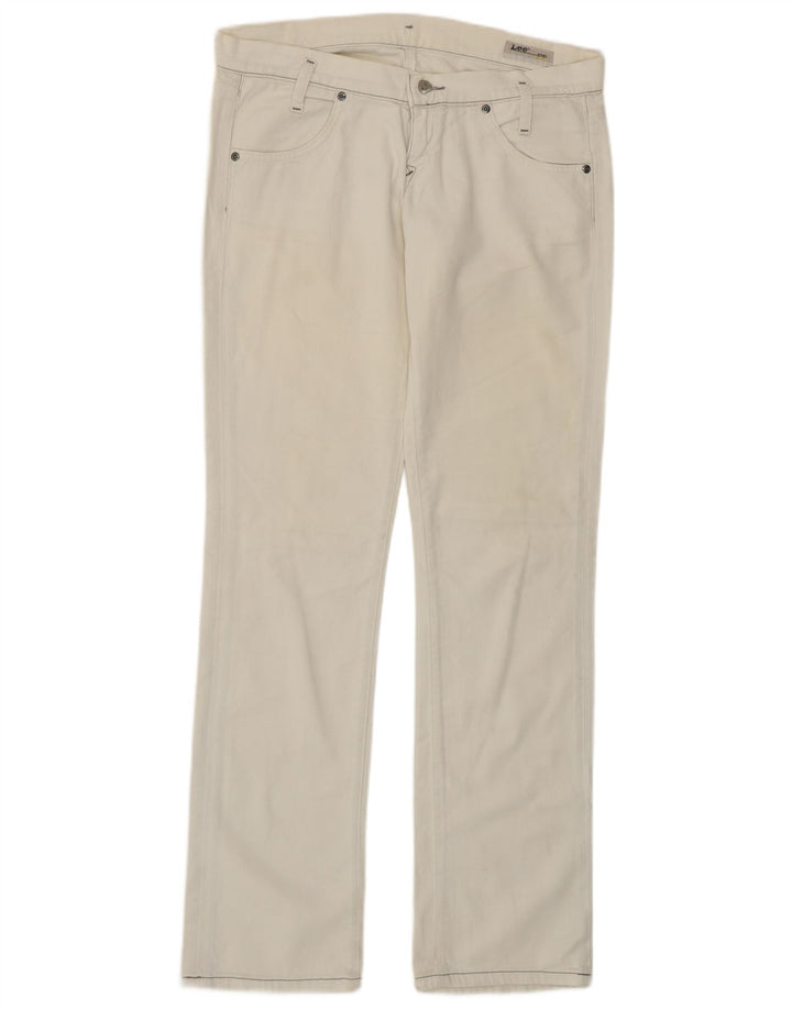 Vaqueros Lee Lynn Slim para mujer W29 L33 Algodón blanco