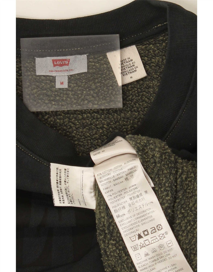 Levi's - Sudadera corta extragrande para mujer, talla 40, talla mediana, azul marino