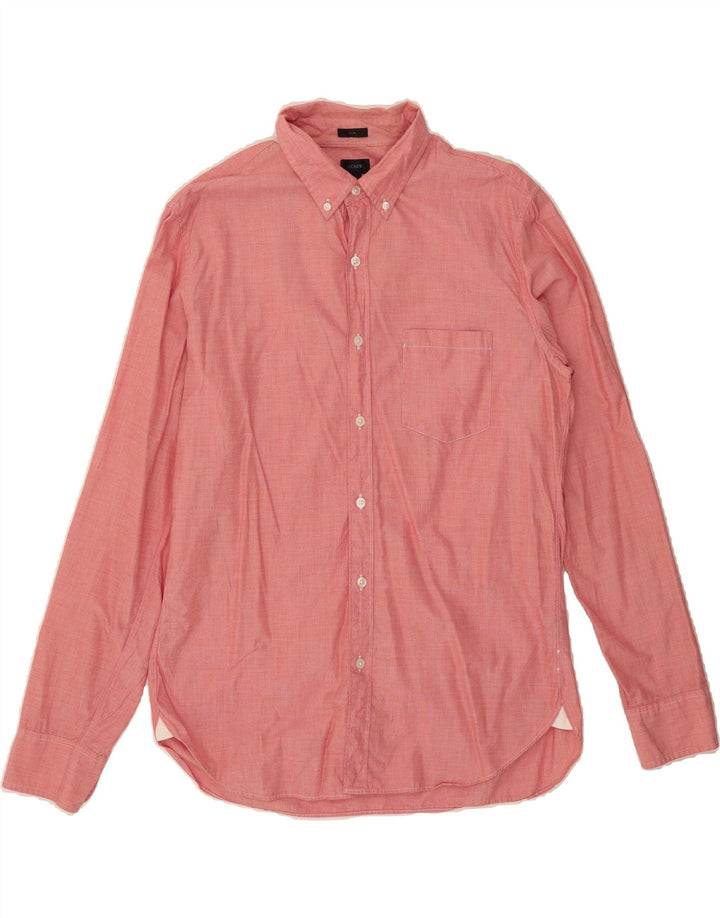 J. CREW Mens Slim Shirt Large Pink Cotton Vintage J. Crew and Second-Hand J. Crew from Messina Hembry 