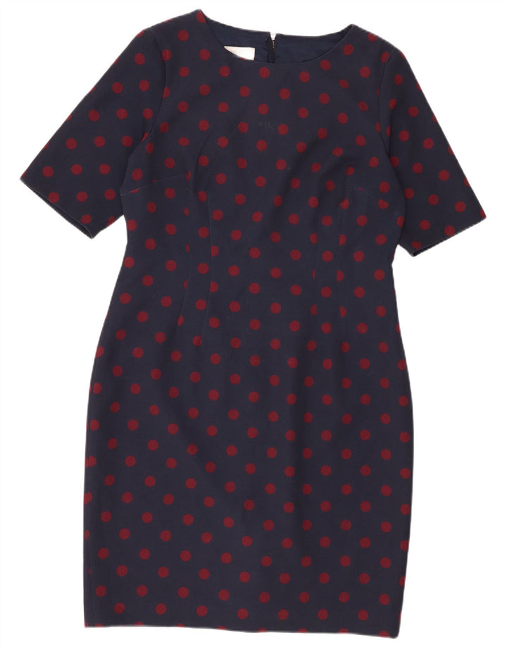 Hobbs Vestido tubo para mujer UK 40 Medio Poliéster con lunares azul marino