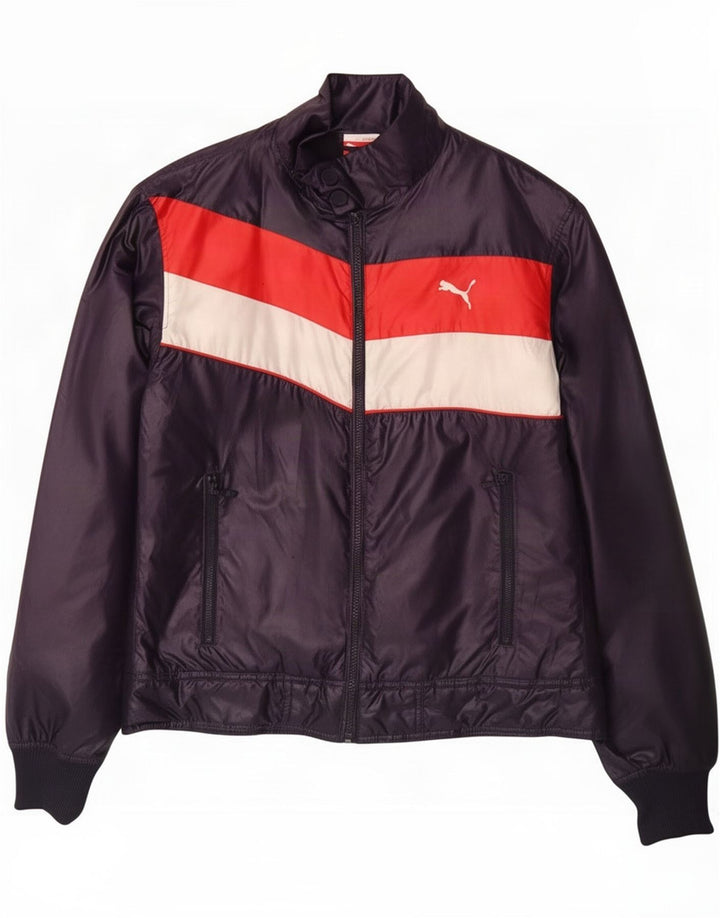Puma Chaqueta acolchada para hombre ES 38 Mediano Púrpura Colorblock Poliéster
