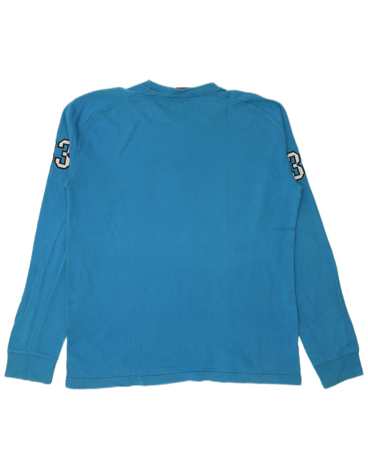 Levi's Top gráfico de manga larga de algodón color block en azul grande para hombre