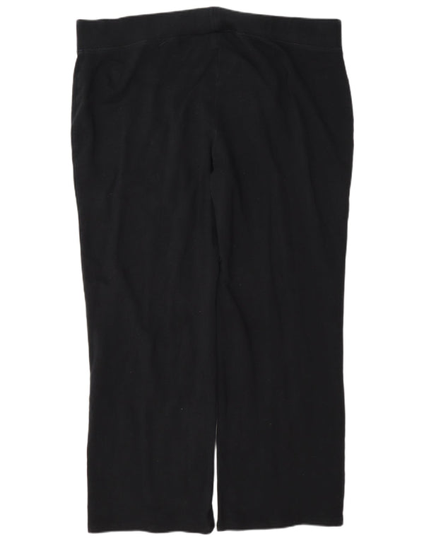 Marks & Spencer Pantalones Casuales de Corte Suelto para Mujer UK 22 3XL W42 L29 Negro