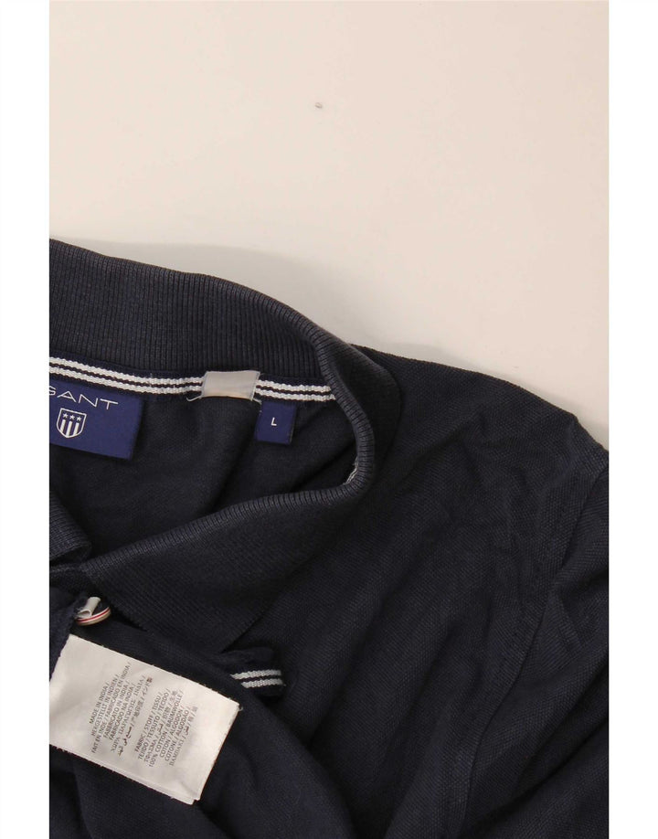 Gant Polo Hombre Grande Azul Marino Algodón