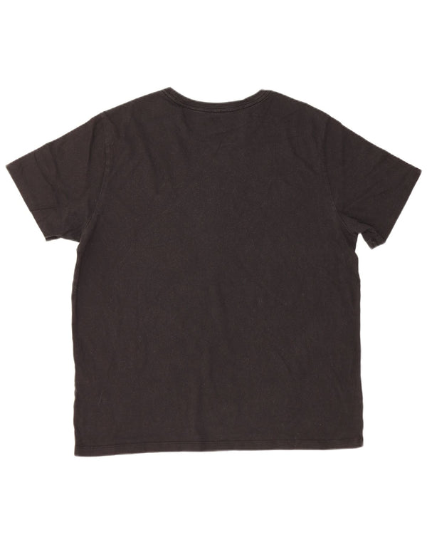 Levi's Camiseta estándar para hombre Top grande de algodón negro
