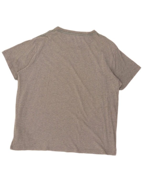 Weird Fish Camiseta gráfica para hombre Top 4XL Algodón moteado gris