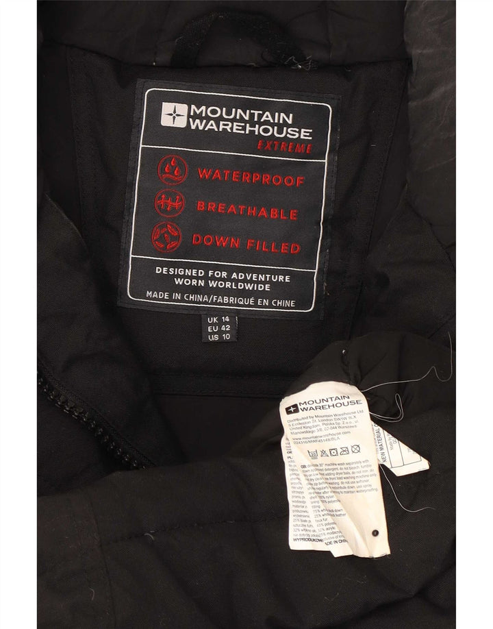 Abrigo acolchado con capucha para mujer Mountain Warehouse UK 44 Grande Poliéster negro