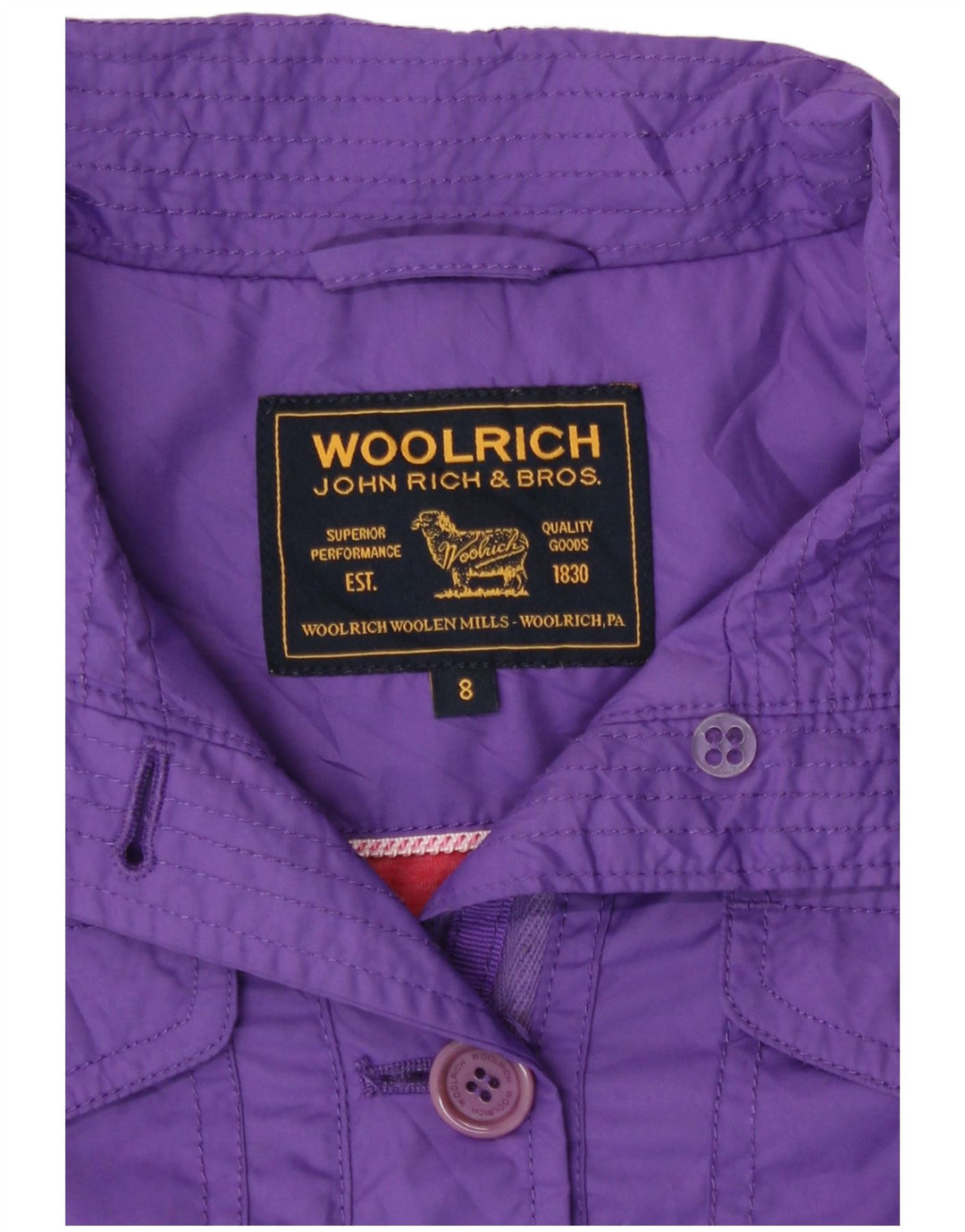 Woolrich Parka Niñas 7-8 Años Morado
