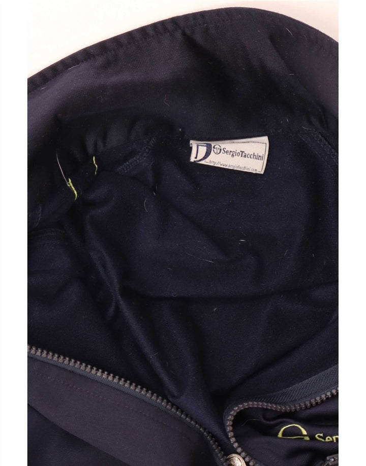 Sergio Tacchini - Chaqueta de chándal para hombre, talla grande, color azul marino