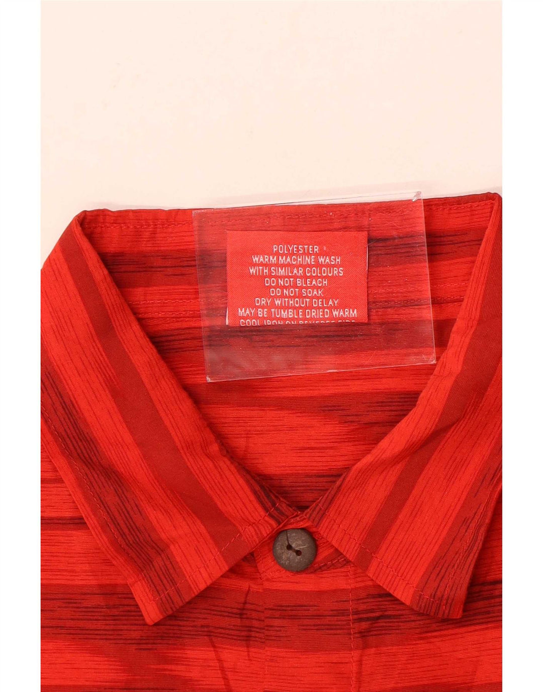 Lowes Camisa de manga corta para hombre Poliéster floral rojo grande hawaiana