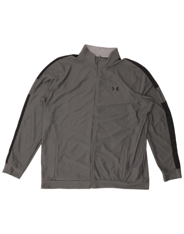 UNDER ARMOUR Chaqueta superior de chándal para hombre XL Poliéster color block gris