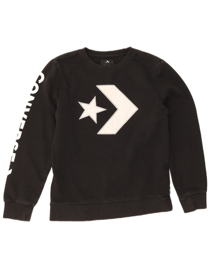 Converse Boys Graphic Sudadera Jumper 13-14 años XL Negro