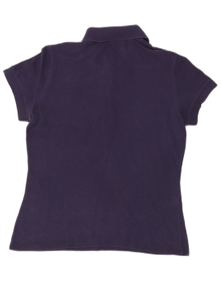 Polo Lacoste para mujer talla 42 grande algodón azul marino