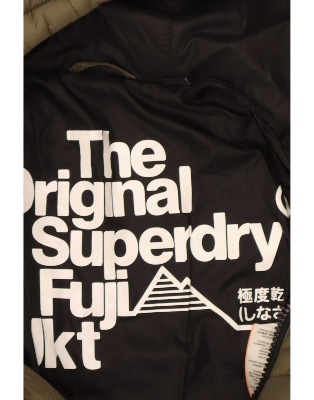 Superdry Mujer Chaqueta Acolchada Con Capucha UK 40 Small Caqui Nylon