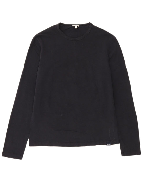 Calvin Klein Jeans Hombre Top Manga Larga Medio Azul Marino