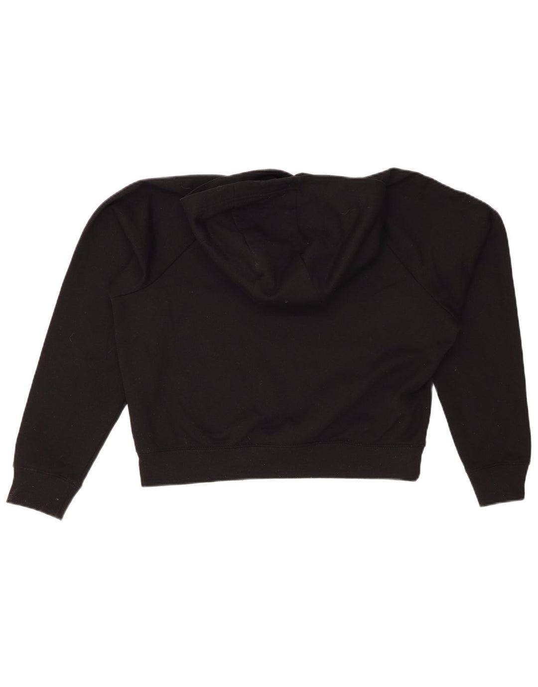 NIKE Sudadera con capucha gráfica extragrande Swoosh para mujer UK 10 Small Black