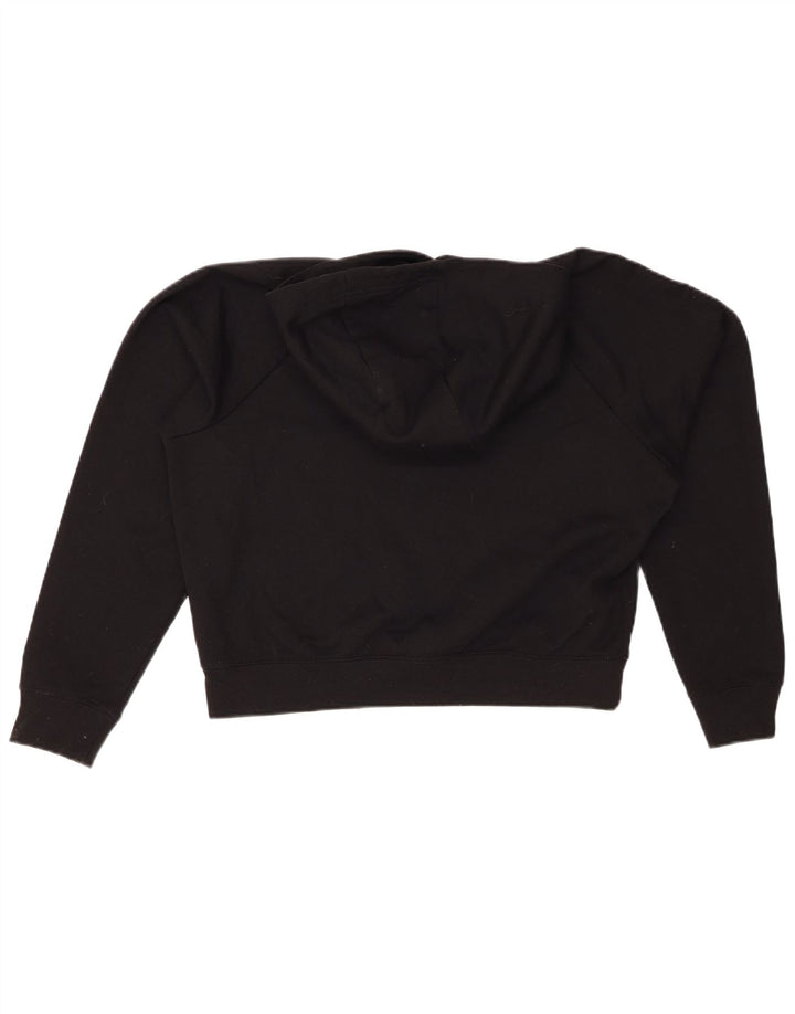 NIKE Sudadera con capucha gráfica extragrande Swoosh para mujer UK 10 Small Black