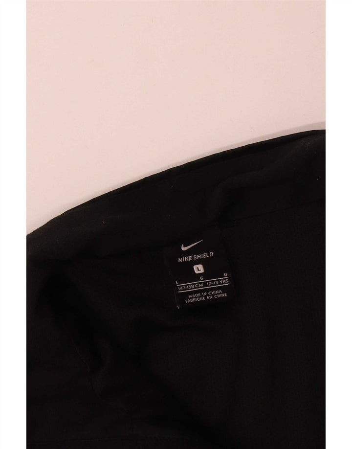 Nike - Chaqueta de chándal para niño (12 a 13 años, talla grande, poliéster), color negro