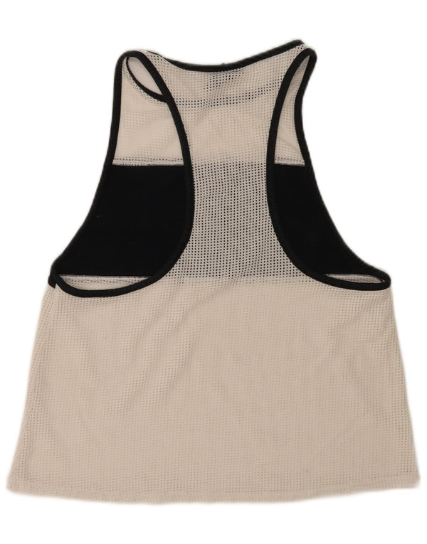 Nike Camiseta sin mangas gráfica para mujer UK 44 Medium White Colourblock Sports