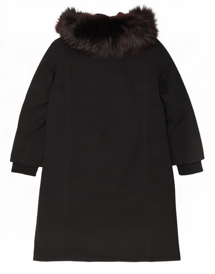Prada Mujer Abrigo Acolchado IT 42 Poliéster Negro Medio