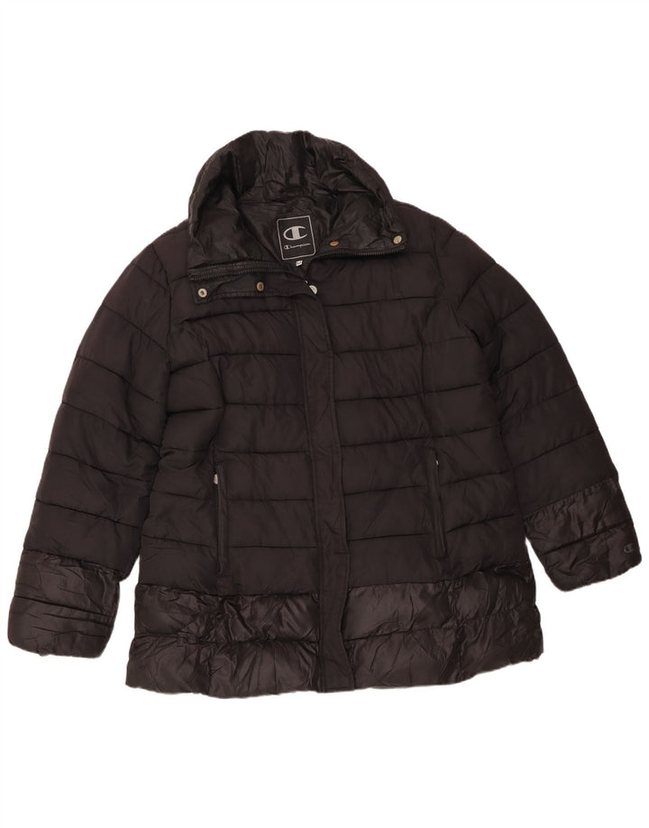 Champion Chaqueta Acolchada Mujer IT 52 2XL Poliéster Negro