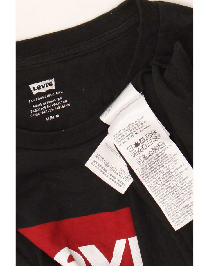 Levi's Hombre Graphic Top Manga Larga Algodón Negro Mediano