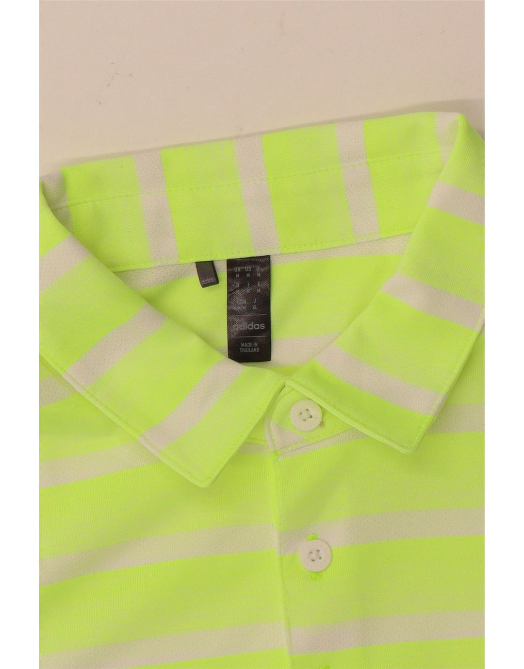 Polo Adidas Hombre Rayas Verde Medio
