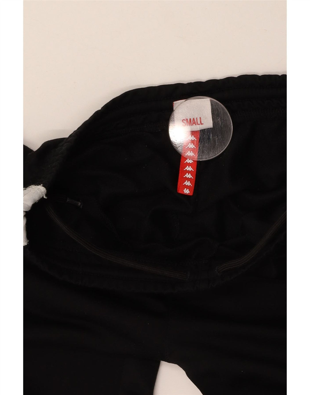 KAPPA Pantalones de chándal gráficos para mujer UK 8 Small Black Colourblock