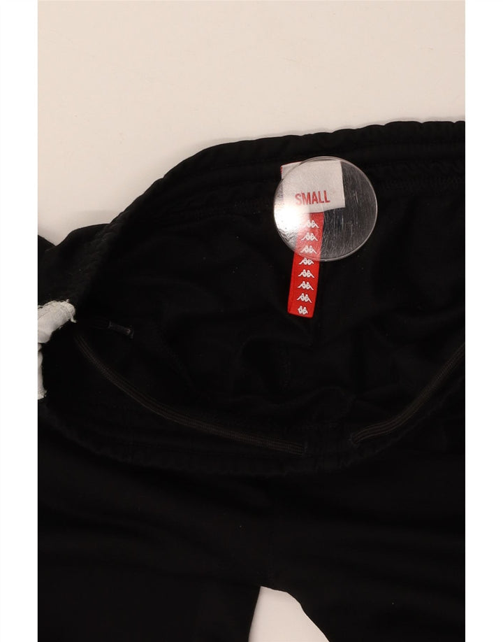 KAPPA Pantalones de chándal gráficos para mujer UK 8 Small Black Colourblock