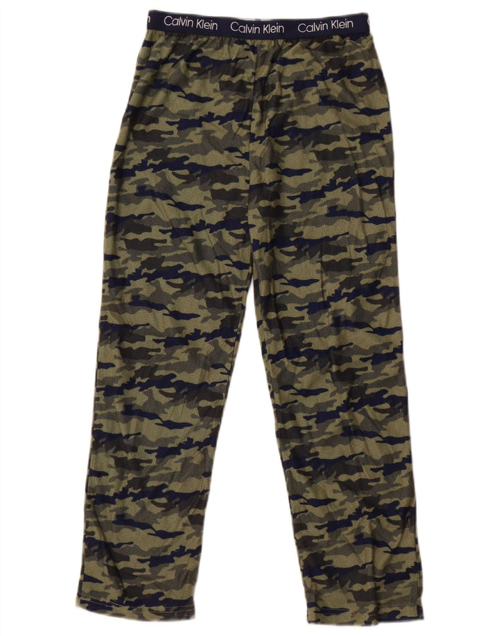 Calvin Klein Pantalones de chándal para niño 7-8 años Camuflaje Verde Medio