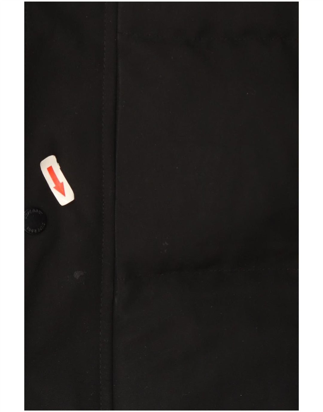 Superdry Chaleco acolchado con capucha para hombre, talla 40, poliéster negro grande