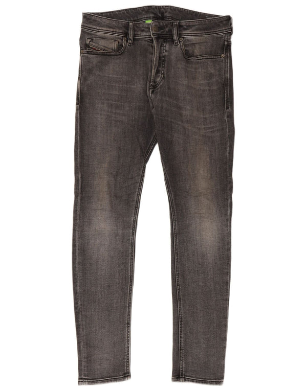 Diesel Mens Skinny Jeans W30 L30 Grey Cotton