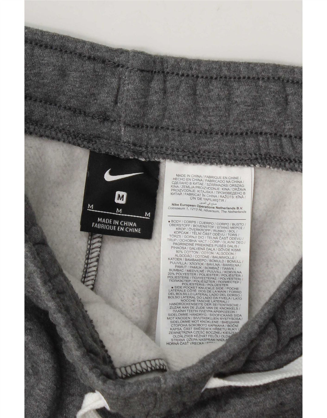 Pantalones cortos deportivos Nike para hombre de algodón moteado en gris medio