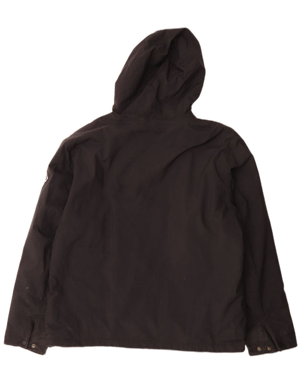 Henri Lloyd Chaqueta cortavientos con capucha para hombre UK 42 XL Nylon negro