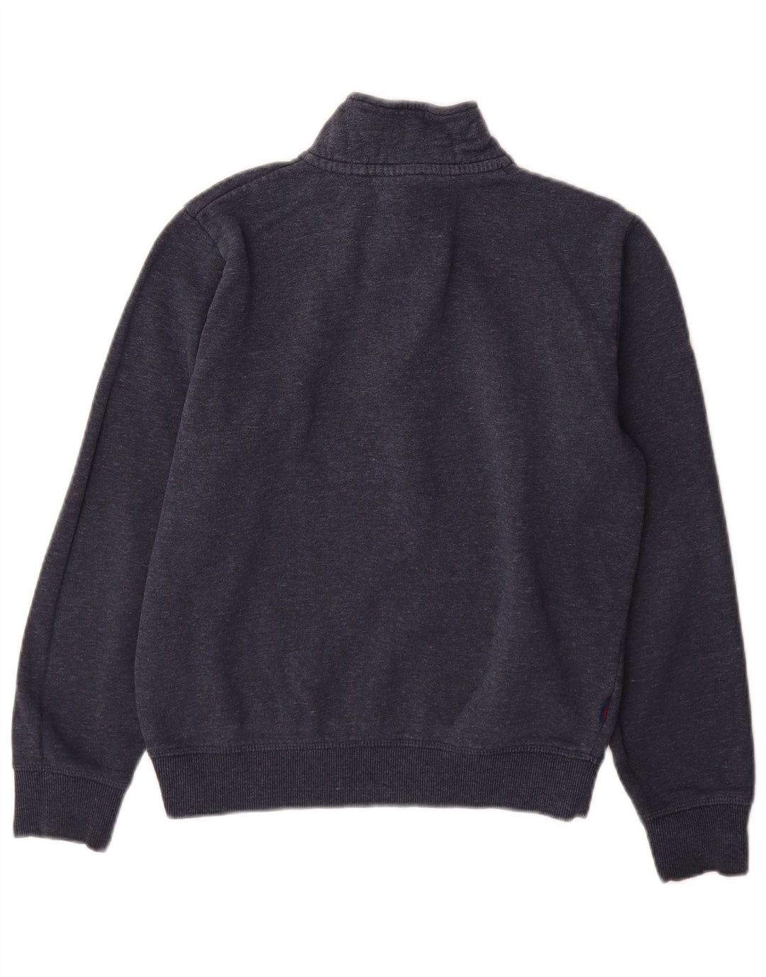 Superdry Sudadera con cuello y cremallera para hombre, jersey pequeño de algodón azul marino